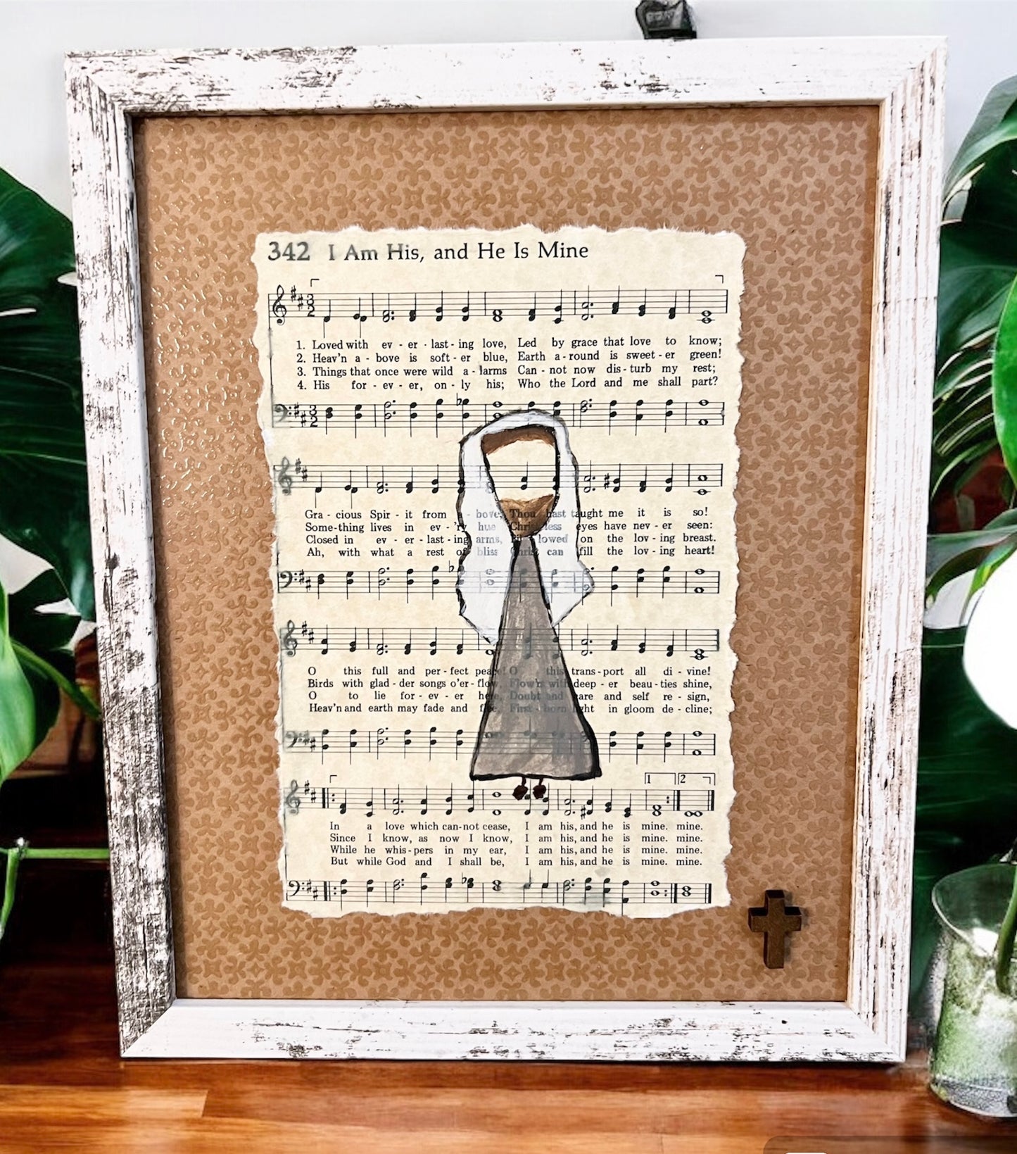 Christian Hymn Framed Art - Water Color