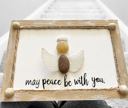 May peace be with you - Pebble Art