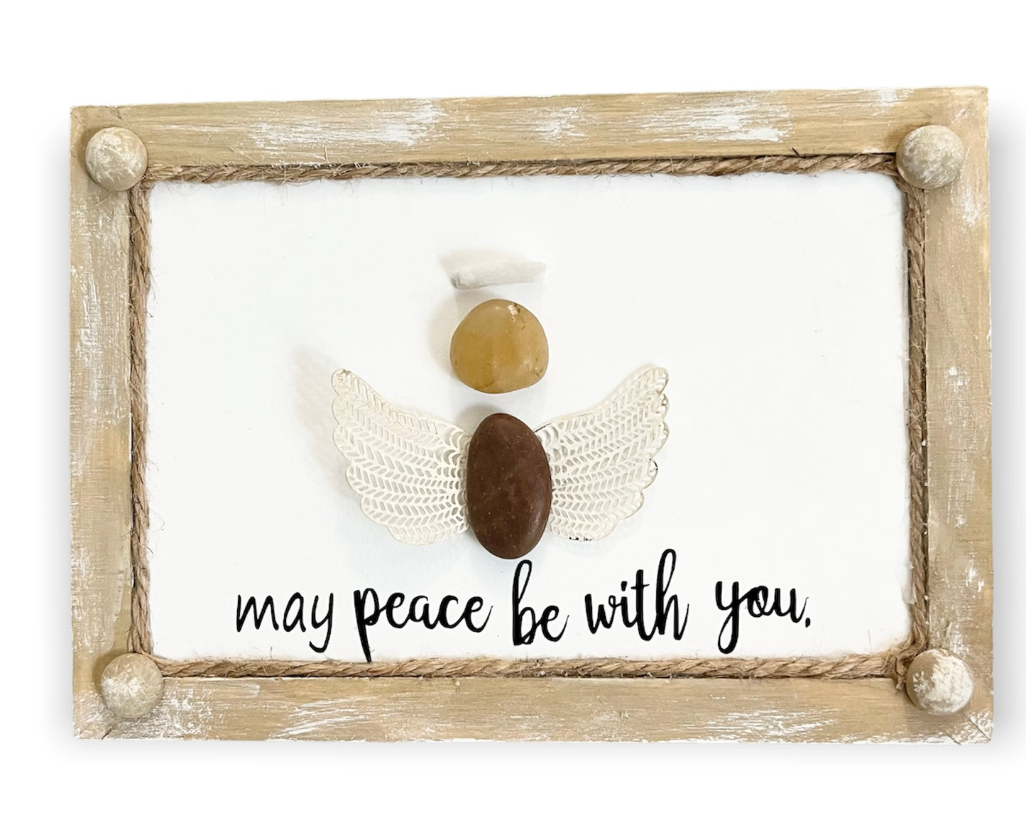 May peace be with you - Pebble Art